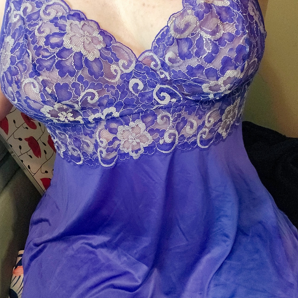 Purple Lace Nightgown